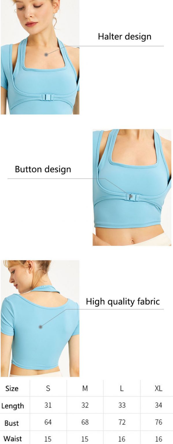Halter neck sports top Activewear manufacturer Sportswear Manufacturer HL