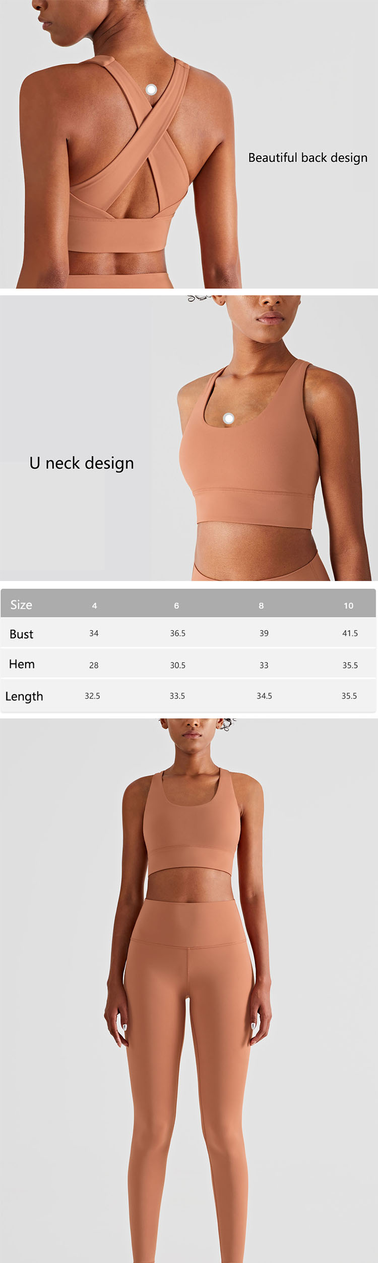 Sports bras for everyday wear is not suitable for exaggerated designs