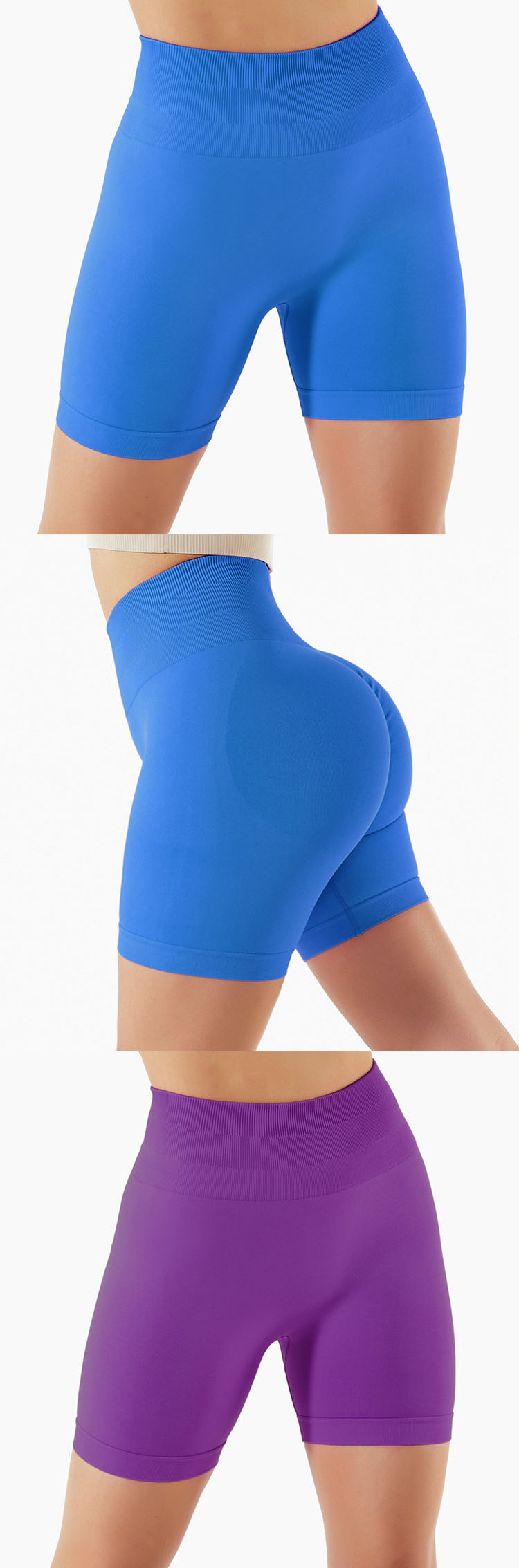 The arc-shaped hip line is different from the general hip line design, which lifts the buttocks