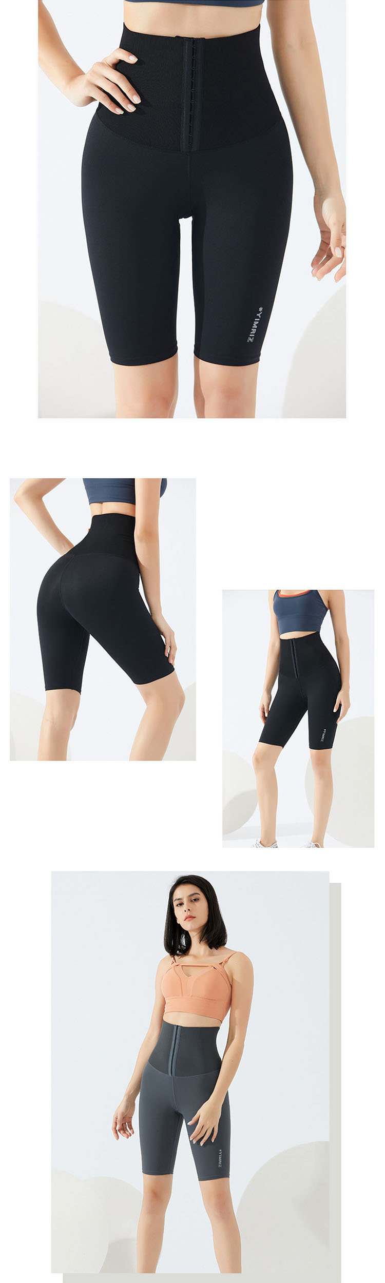 The elastic wrapping design tightly wraps the buttocks and thighs, showing a perfect figure