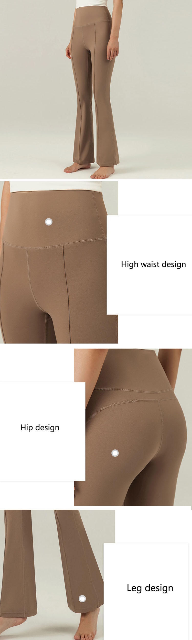 High waist design, good wrapping, hides the waist and abdomen fat