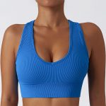 Light blue sports bra