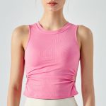 Light pink sports bra