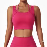 Baby pink sports bra