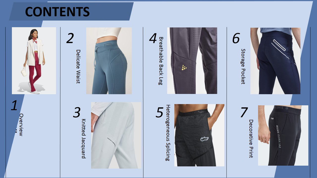 Crafting details for sports tights overview