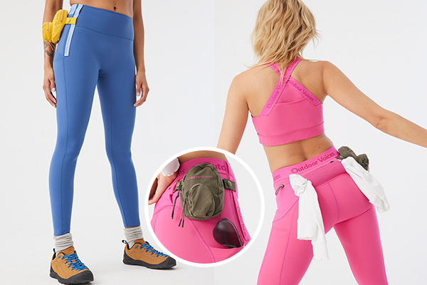 Multifunctional pocket design for sports leggings