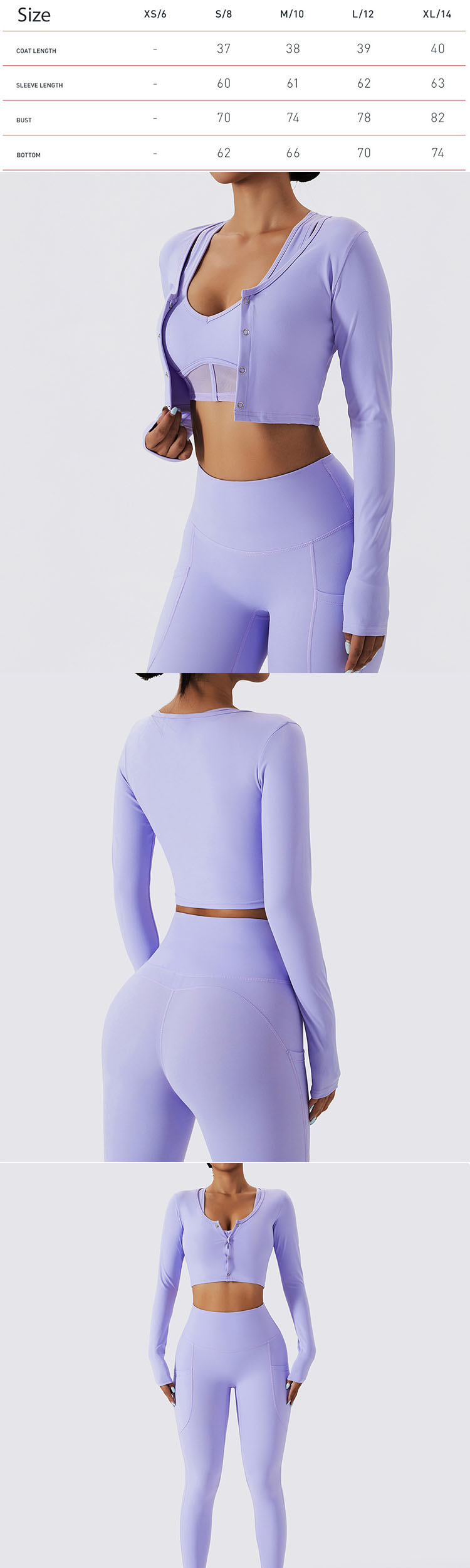 Short design, revealing sexy waistline