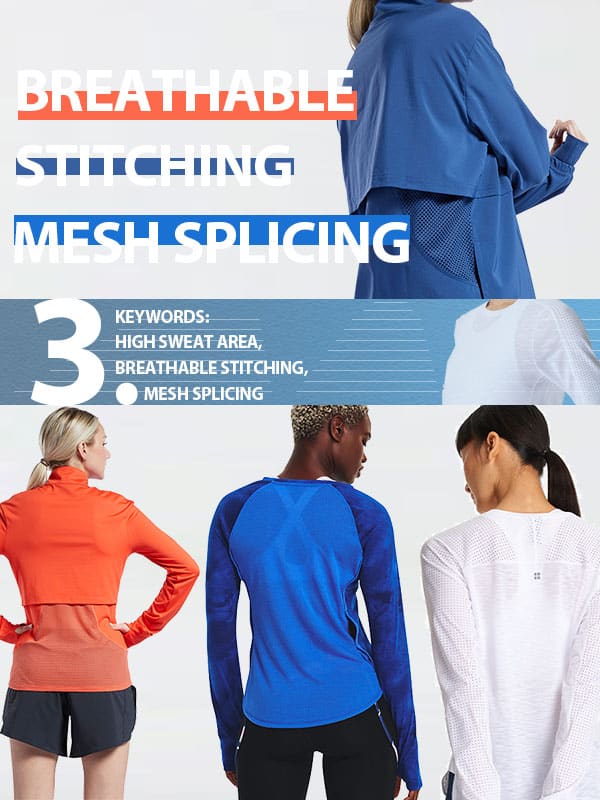 Sweat-wicking and breathable qualities are highly valued in running clothes