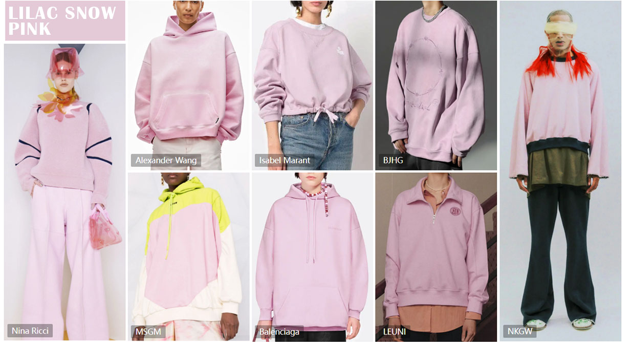 LILAC SNOW PINK ONE OF SOFT PINK DESIGN FOR MENS AND WOMEN HOODIES sweatshirts