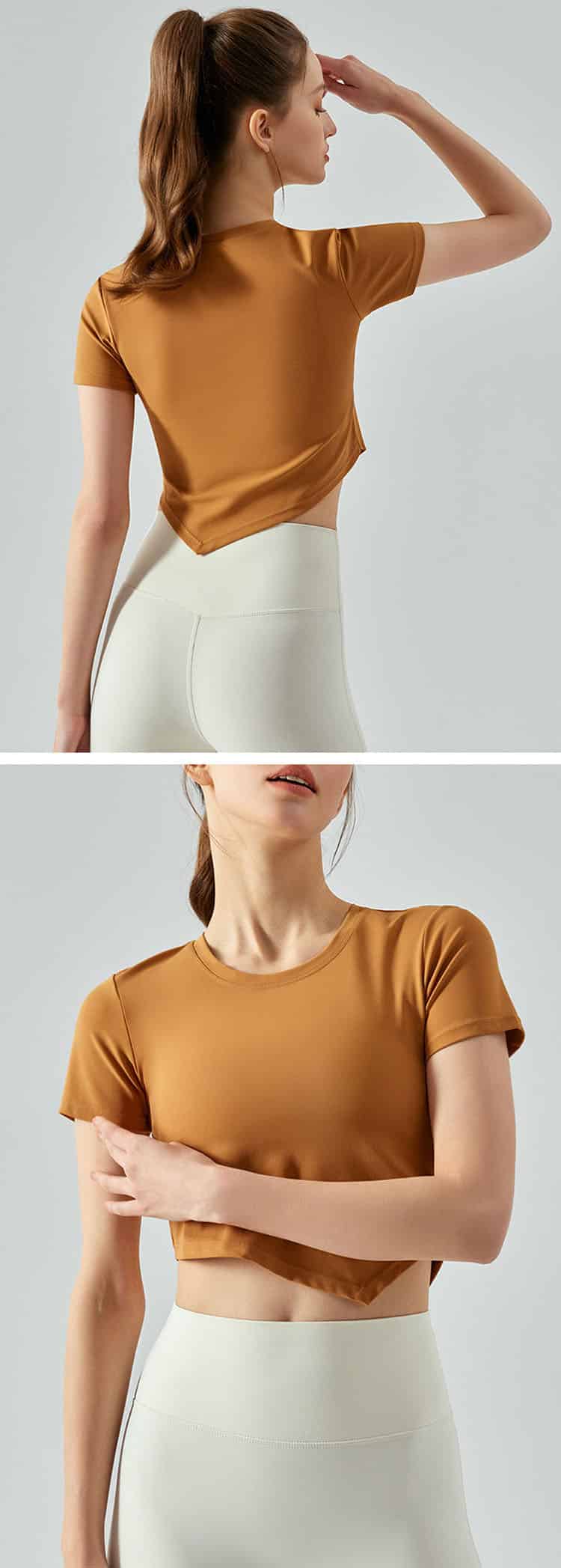 The irregular hem design highlights the waist curve and adds a sense of fashion layering