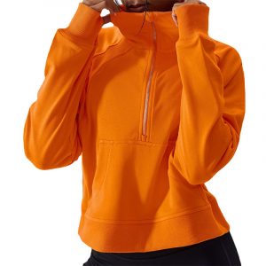 Womens orange athletic jacket