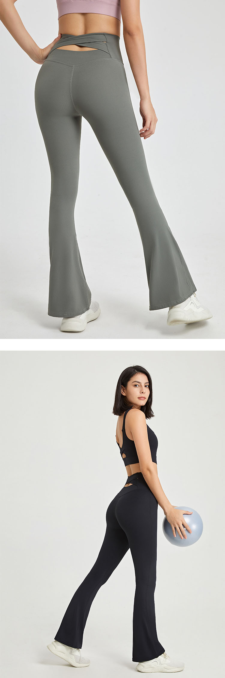 The trousers' leg is loose, slim and tall, which can block the leg fat