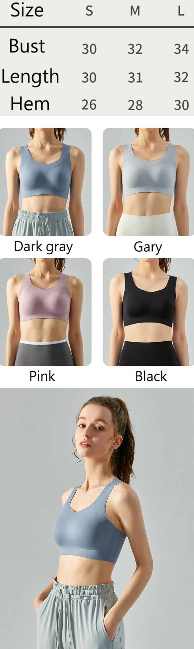 Big cup size bras - Activewear manufacturer Sportswear Manufacturer HL