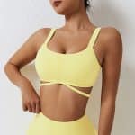 Gold sports bras