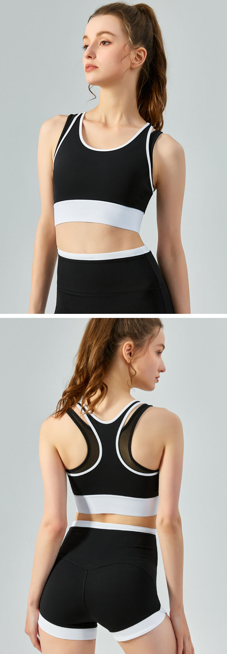 High-quality fabrics are used to absorb moisture and sweat, and the exercise experience is enjoyable.