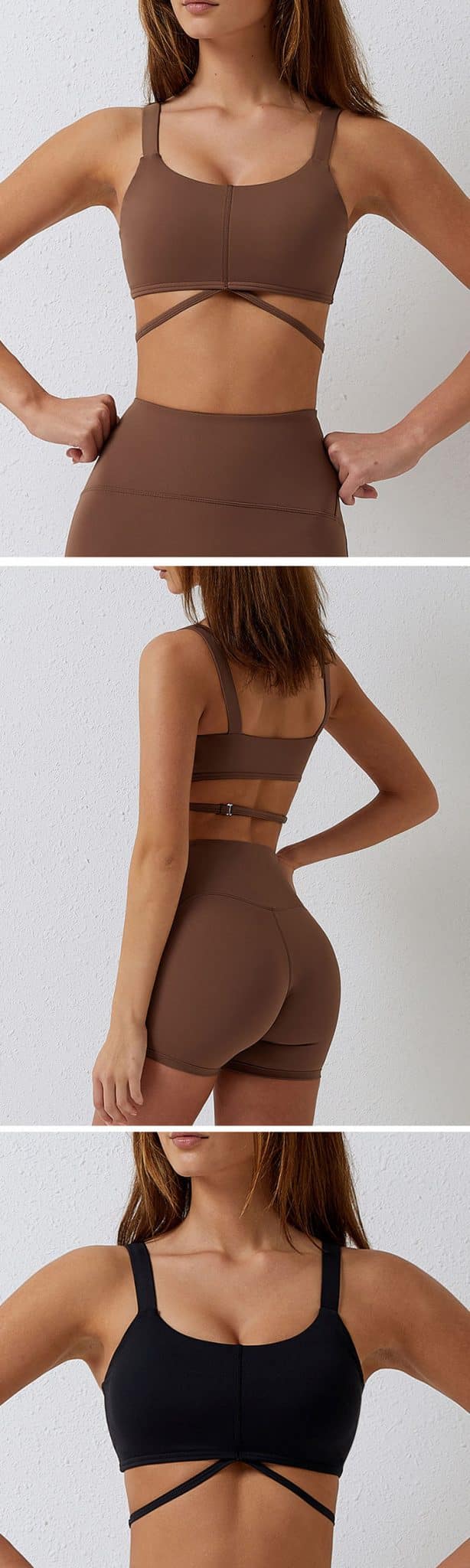 Gold sports bras Activewear manufacturer Sportswear Manufacturer HL