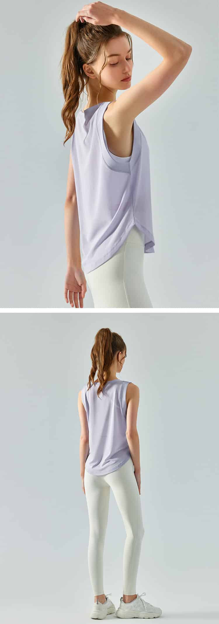 Circular hem design, just the right radian, hidden meat and abdomen, adding a sense of styling