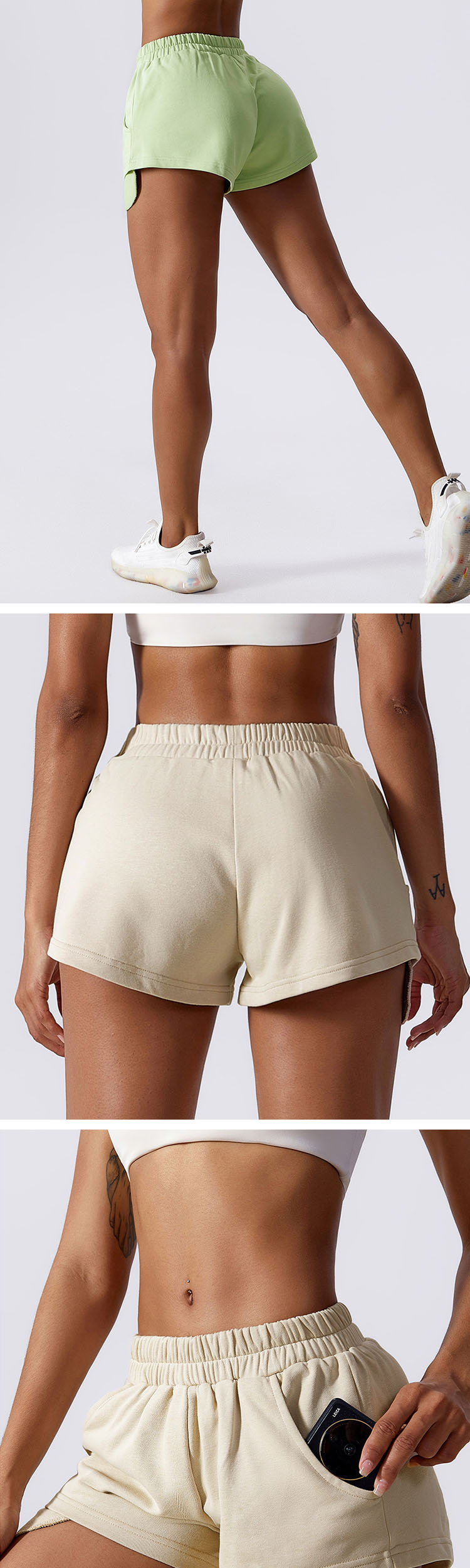 Elastic waist design is adopted, which is convenient to put on and take off