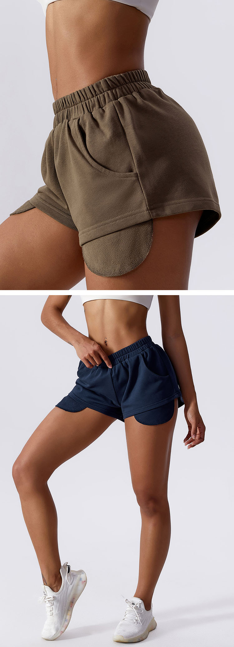 High-quality fabrics are used to absorb moisture and sweat, and fit the body