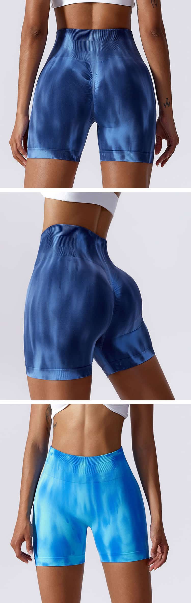 Shorts design is adopted, which makes stretching action more comfortable and sports free