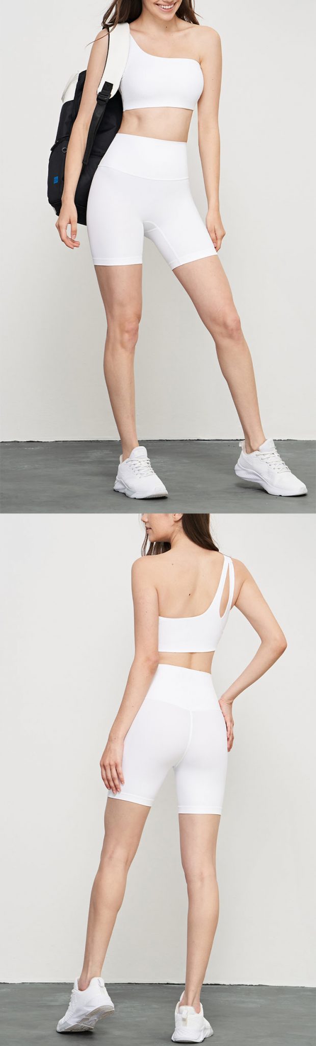 Girls white sports bra - Activewear manufacturer Sportswear Manufacturer HL