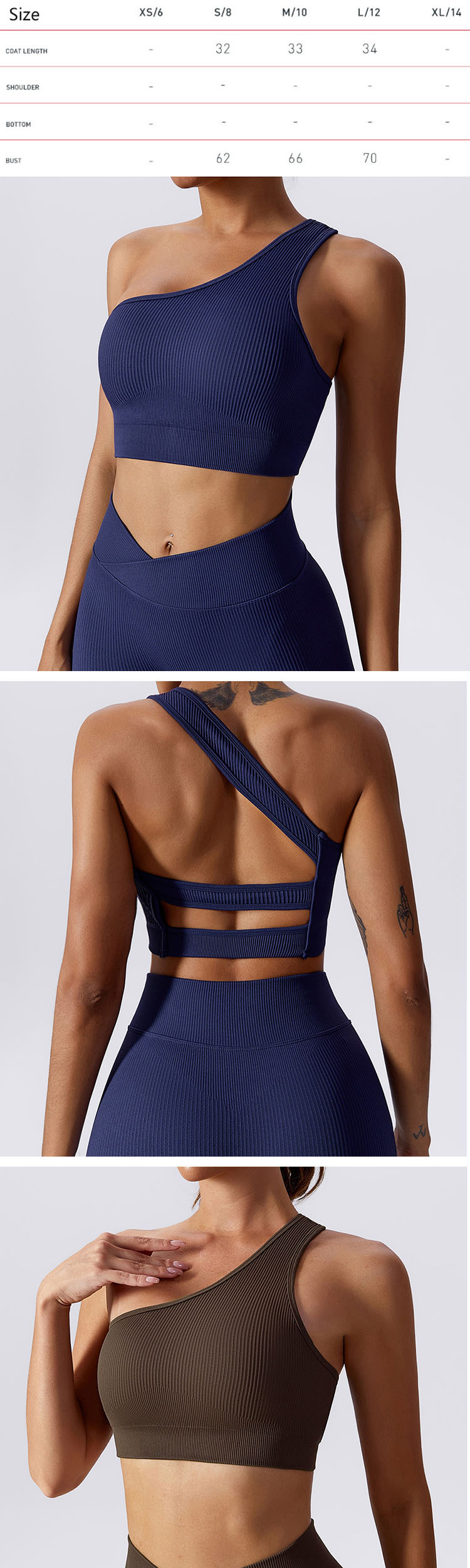 Good support sports bras can pay attention to the asymmetric modeling of sleeves