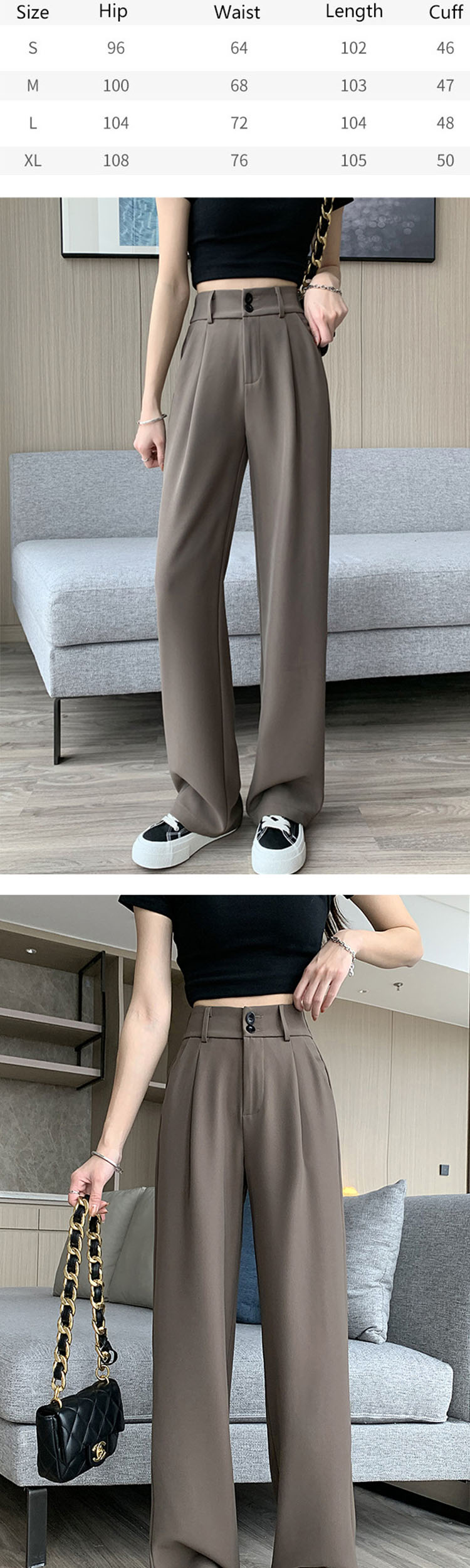 Introducing our latest women's fashion-forward high-waisted straight-leg pants
