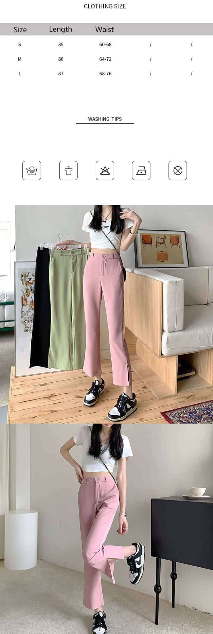 these wide-leg trousers are your go-to choice for a trendy and effortless style statement.