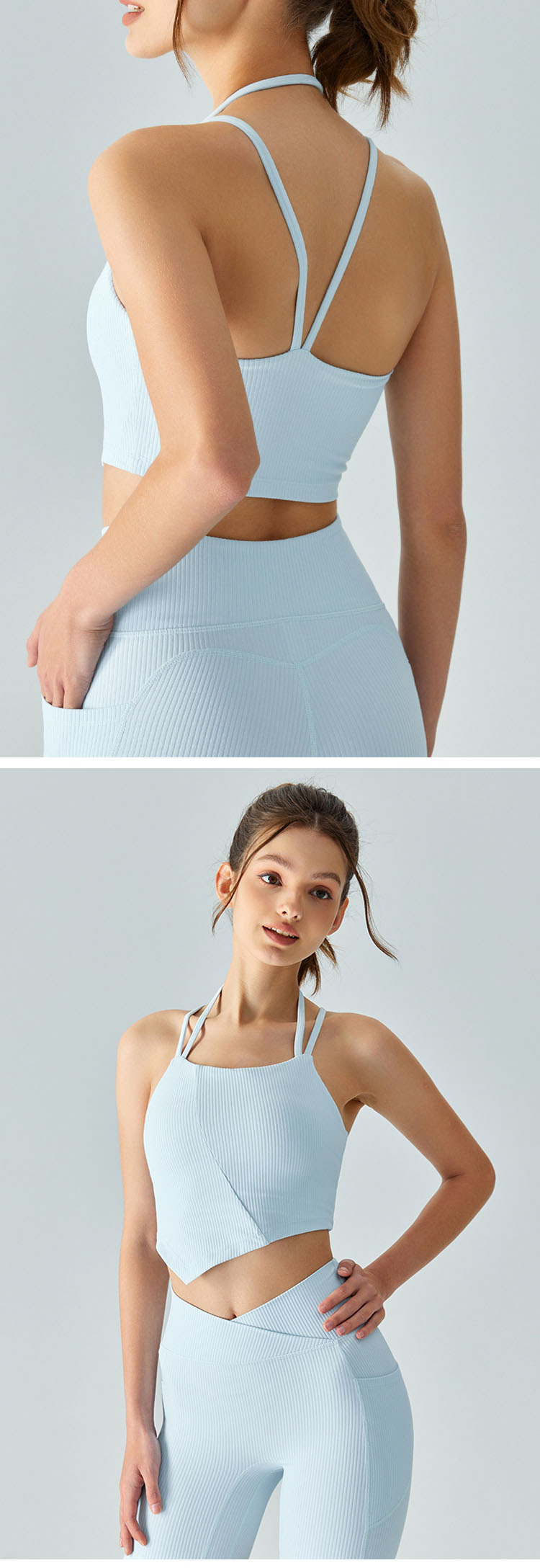 Neck hanging design is adopted to disperse the pressure on shoulders and refuse to strangle during exercise