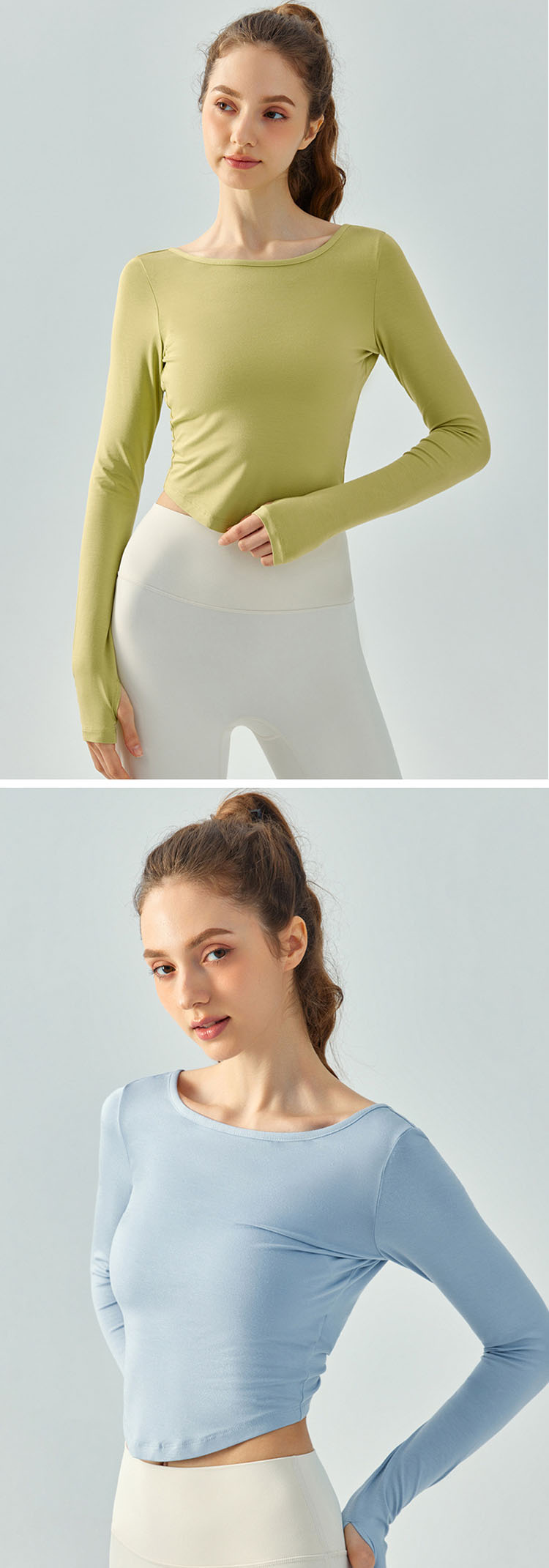 Open-back design is adopted to show sexy back and slim