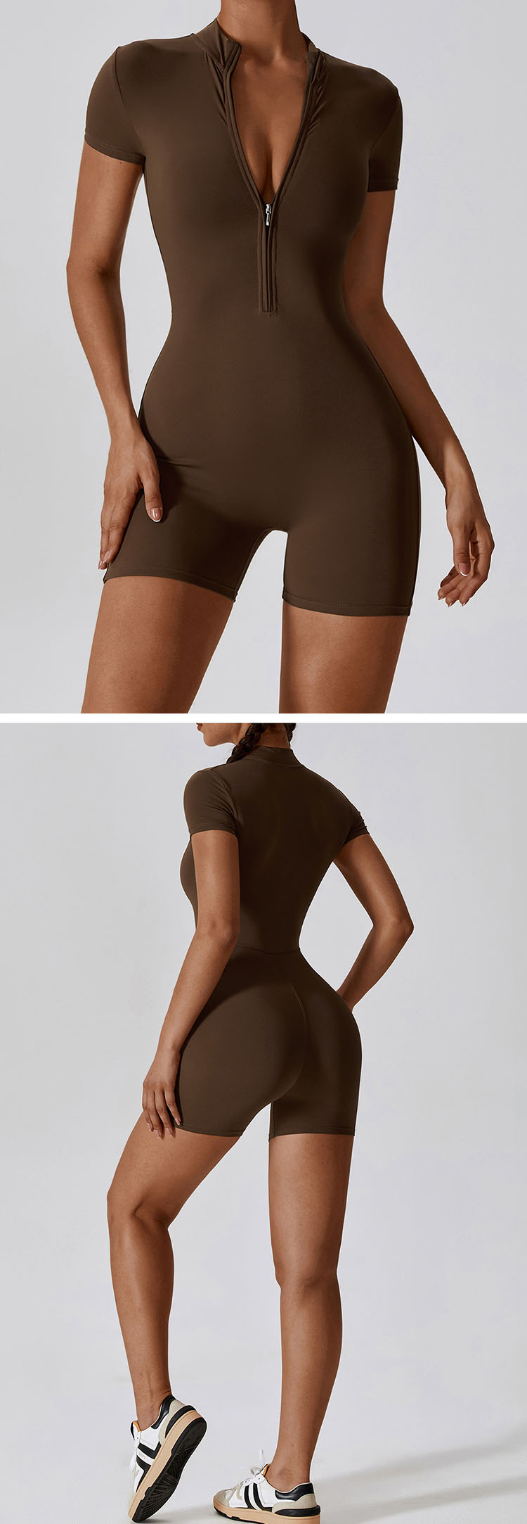 Waist-closing design is adopted to show sexy waist curve, which is slim and slim