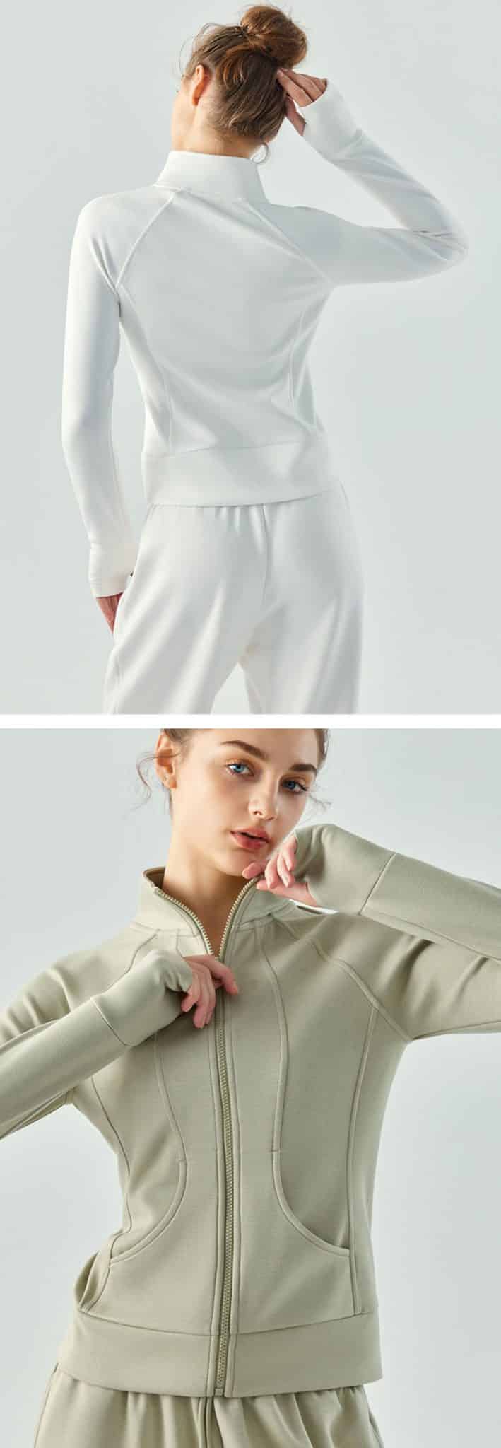 Womens white athletic jacket - Activewear manufacturer Sportswear ...