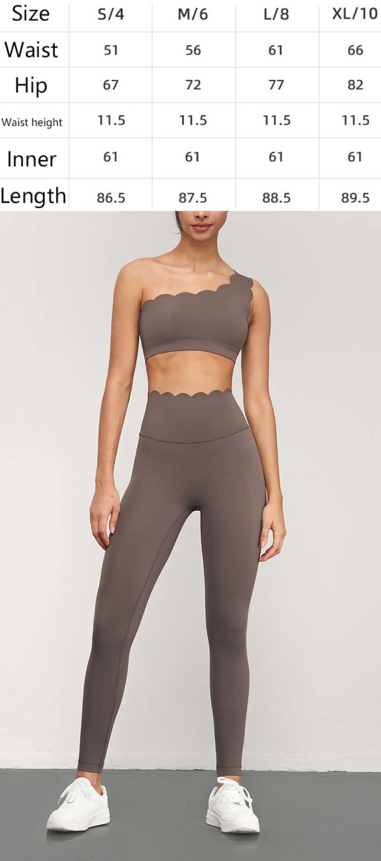 Sports direct yoga pants are placed on one side of pants or at the ankles to highlight personality and fashion sense
