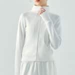 Womens white athletic jacket