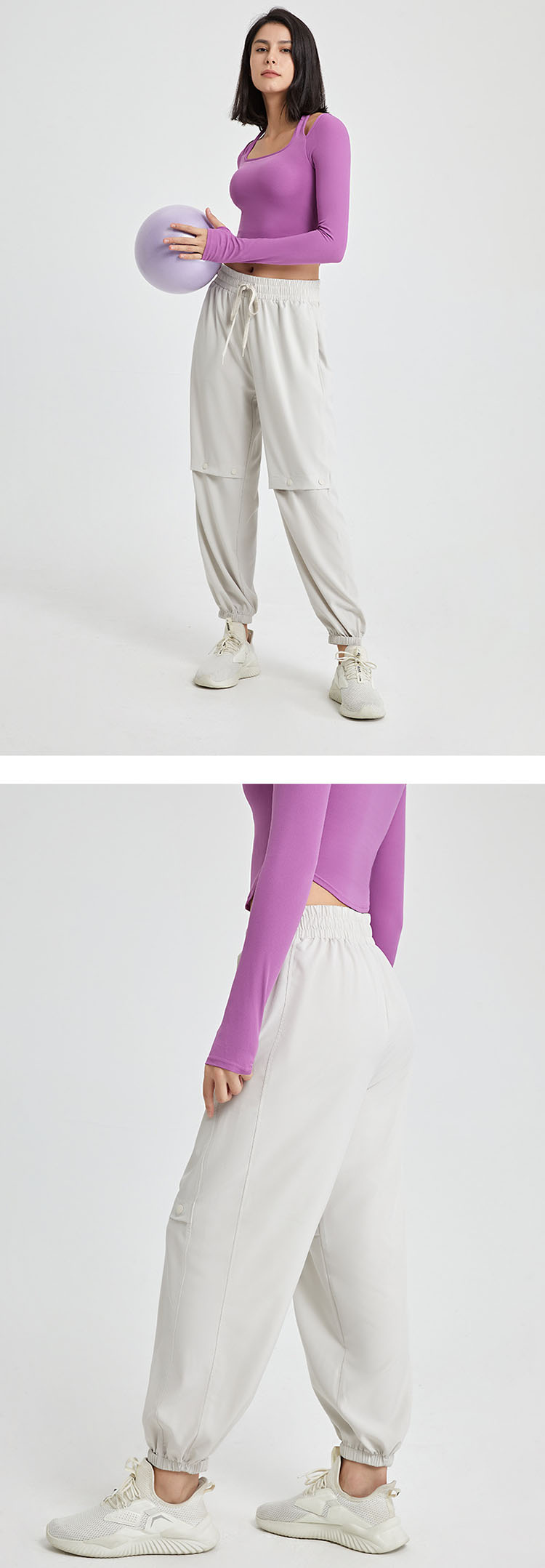 High-quality fabrics are used to absorb moisture and sweat, and the exercise experience is enjoyable