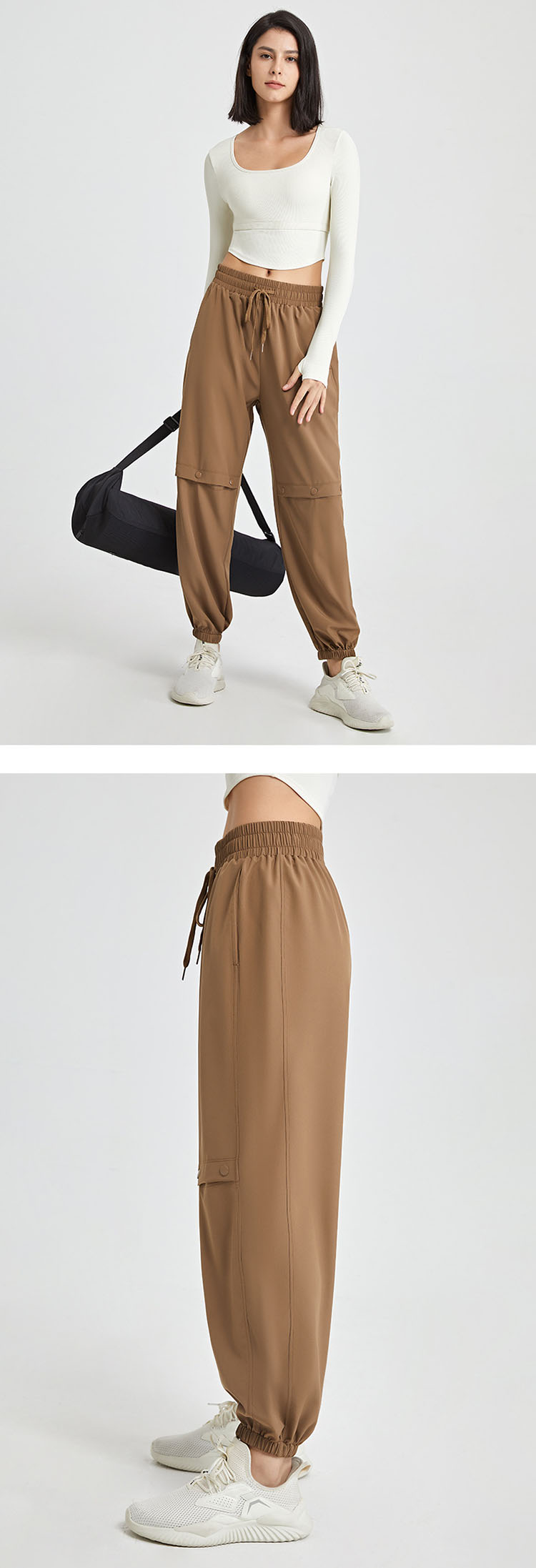 Wide-leg pants version design, suitable for any leg type, to maintain a good state of movement