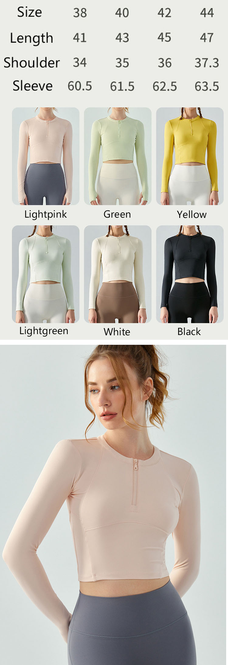 It adopts neckline zipper design, which is convenient to put on and take off and can change the neckline position at any time.