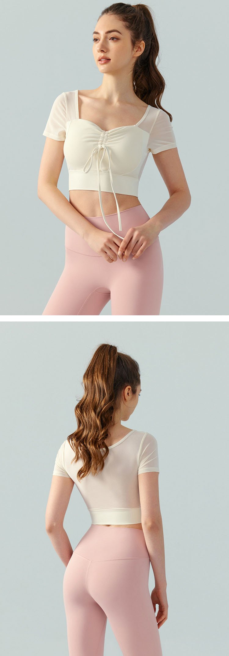 Introducing our stylish Yoga Shirts, designed to enhance your comfort while accentuating your sexy