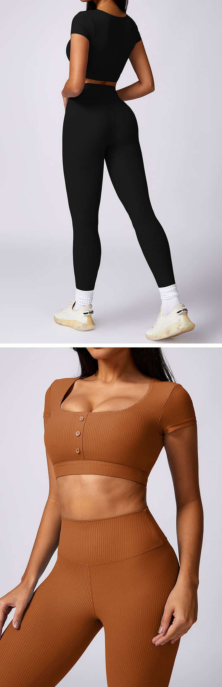 The hem adopts elastic design to fit the body