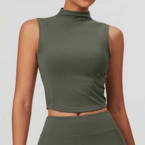 Brushed yoga vest