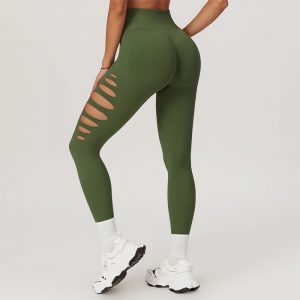 Hollow yoga pants