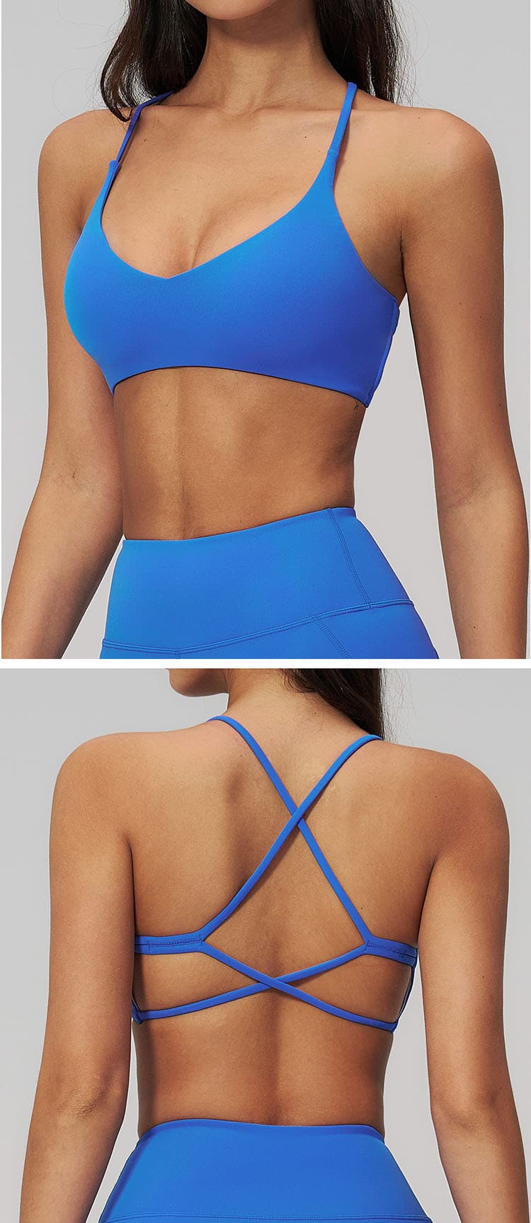 Designed with practical user details, the bra comes with removable bra pads for flexible use