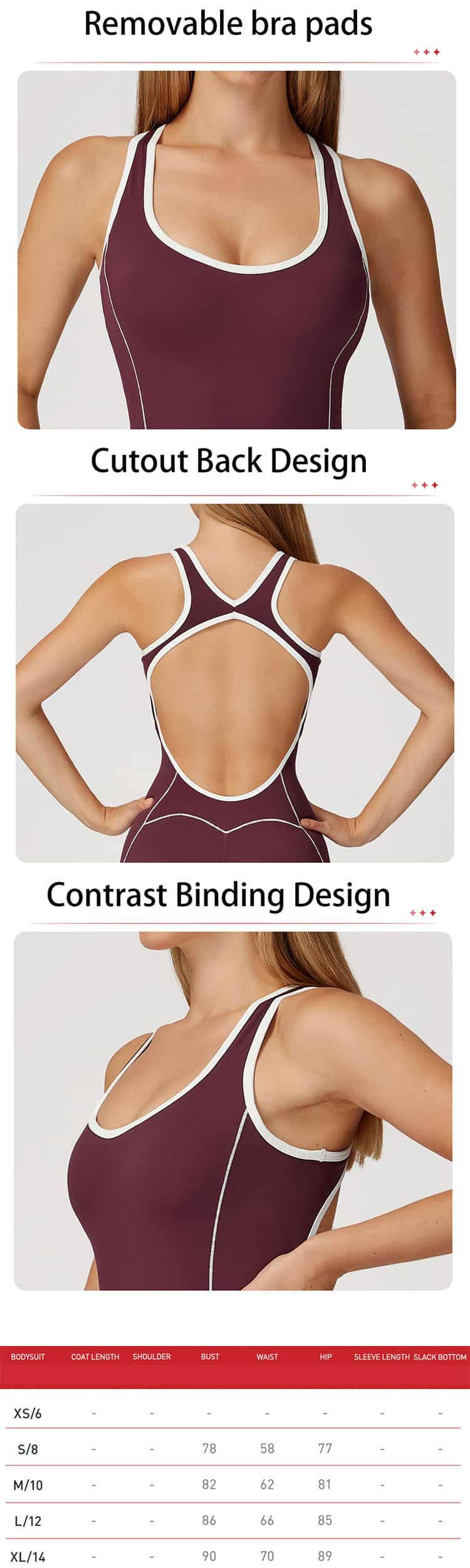 Elevate your active wardrobe with this versatile Cutout Back Flare Yoga Jumpsuit