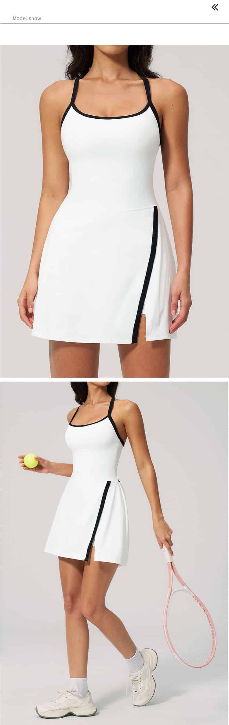 The relaxed yet flattering A-line cut suits all body types and transitions seamlessly from the yoga mat to daily outings