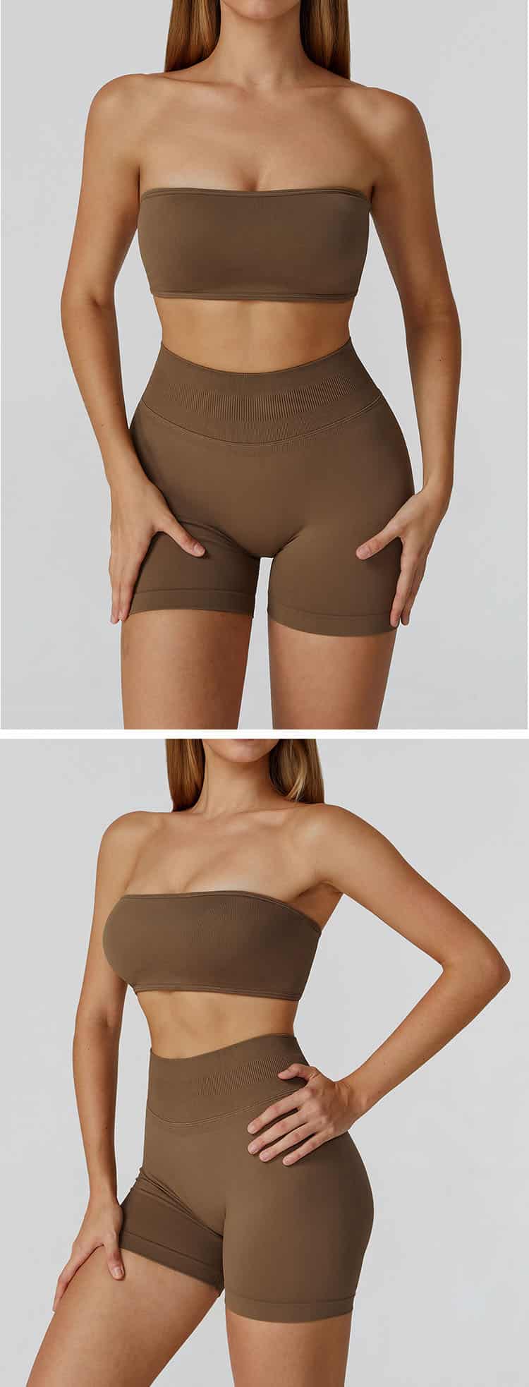 The stylish cutout hollow back design is the highlight of this sports bra