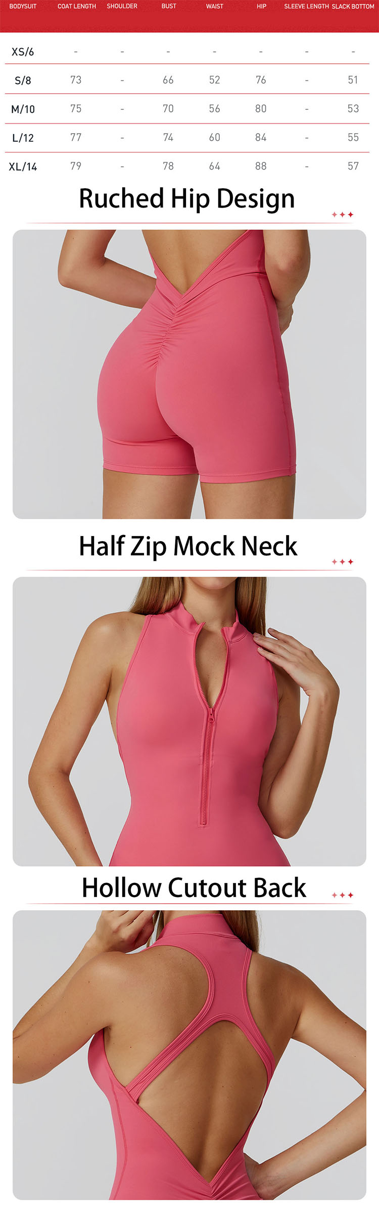 Featured with a practical front zipper design