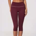 High Waist Color Block Sports Capri Pants, Three-Dimensional Butt Lifting Workout Leggings