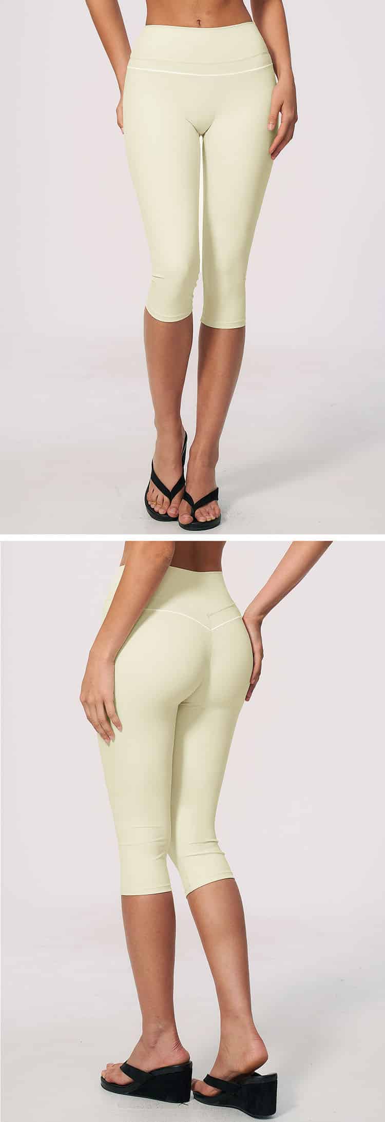 Moderate capri length is neat and lightweight