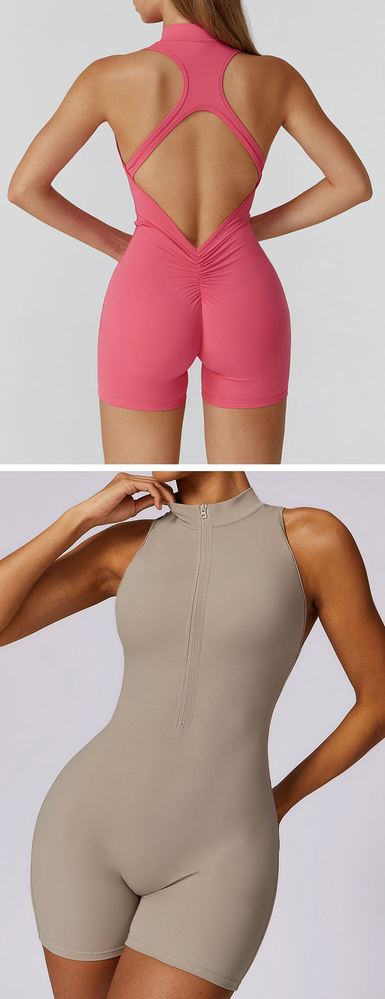 The chic hollow out backless design optimizes back ventilation