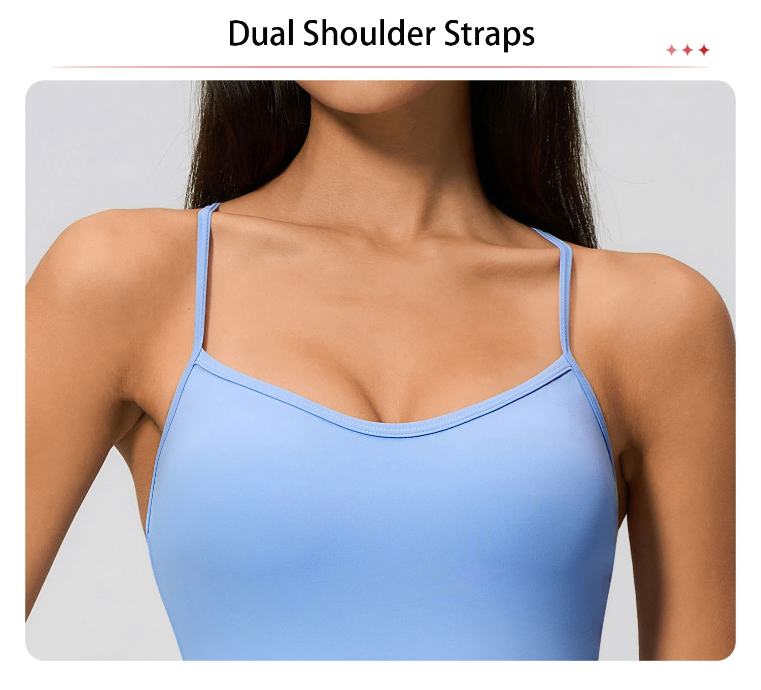 The eye-catching crisscross back design is more than just aesthetic